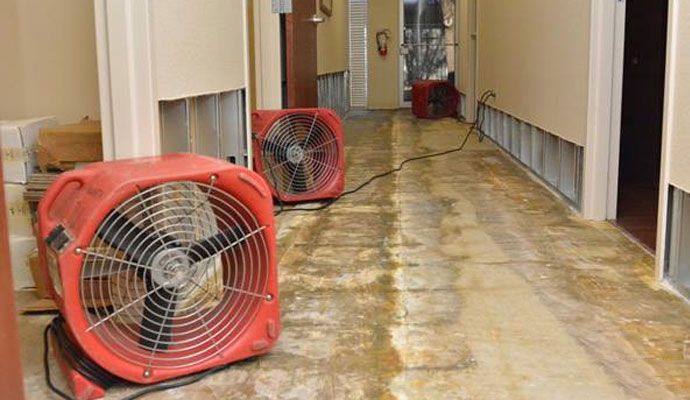 Emergency water restoration service