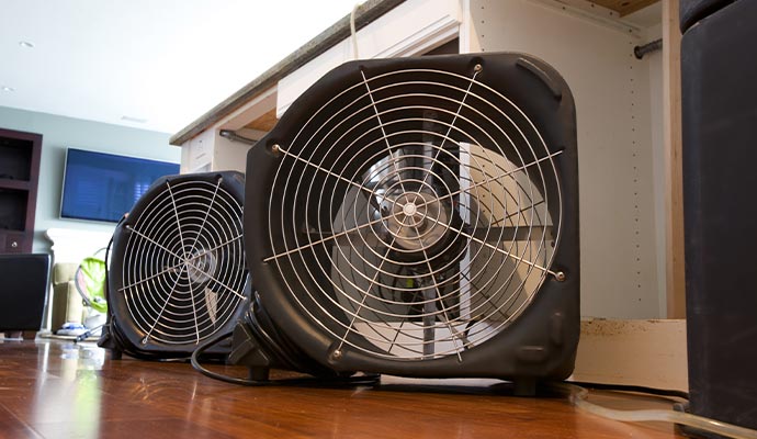 Water damage restoration equipment